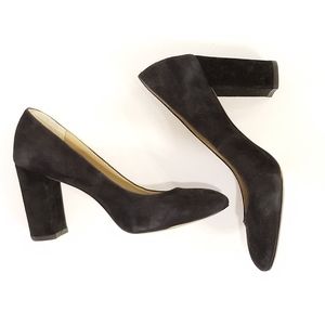 Ann Taylor Black Suede Pumps